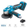 Kit maletin amoladora 20 v con 1 bateria 4.0ah y cargador 08772. 28,9 x 27 cm. pro series battery