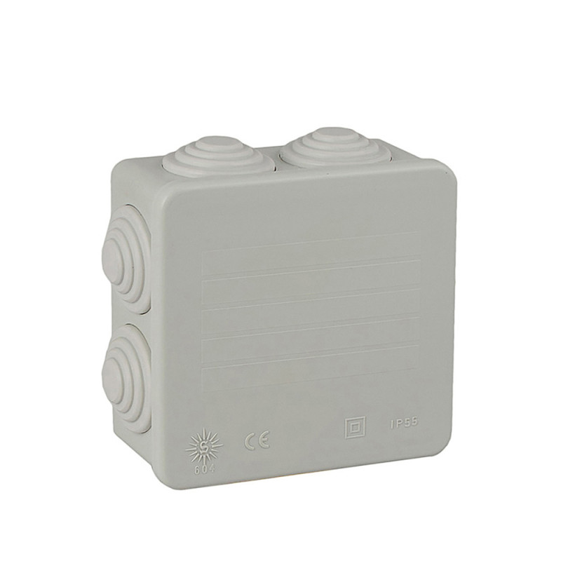 Caja cuadrada estanca 80x80x35mm solera 604 Caja cuadrada estanca 80x80x35mm solera 604