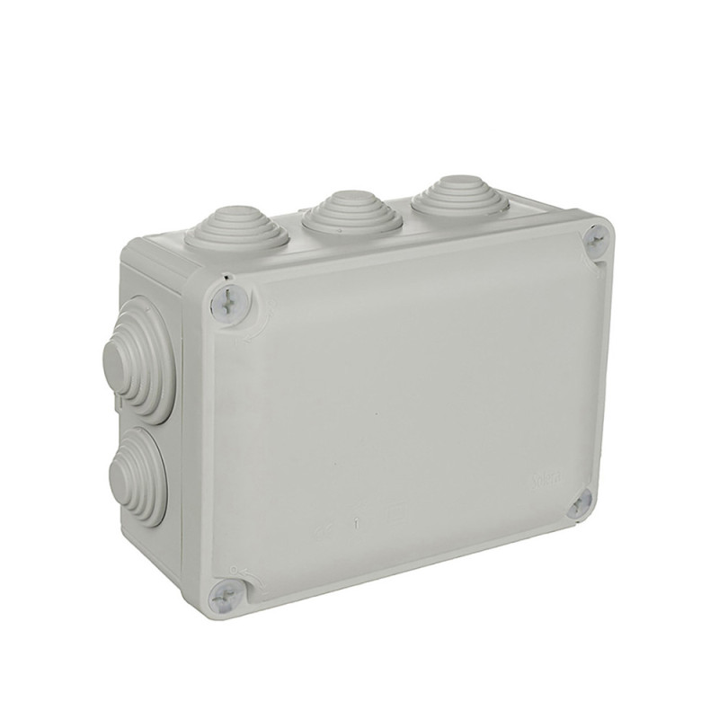 Caja rectangular estanca 153x110x65mm con tornillos solera y716 Caja rectangular estanca 153x110x65mm con tornillos solera y716