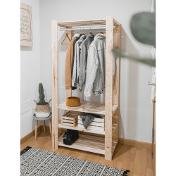Kit vestidor evolution 76,5x38,5x174,5cm astigarraga