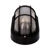Aplique oval color negro 1xe27 40w 11,4x20,2x10cm modelo tarragona.