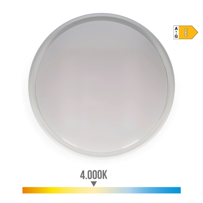 Aplique led circular 18 w 1950 lm 4000 k luz dia ip54 ø21 x 5,7 cm Aplique led circular 18 w 1950 lm 4000 k luz dia ip54 ø21 x 5,7 cm