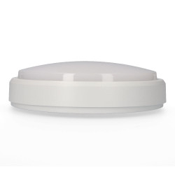 Aplique led circular 18 w 1950 lm 4000 k luz dia ip54 ø21 x 5,7 cm