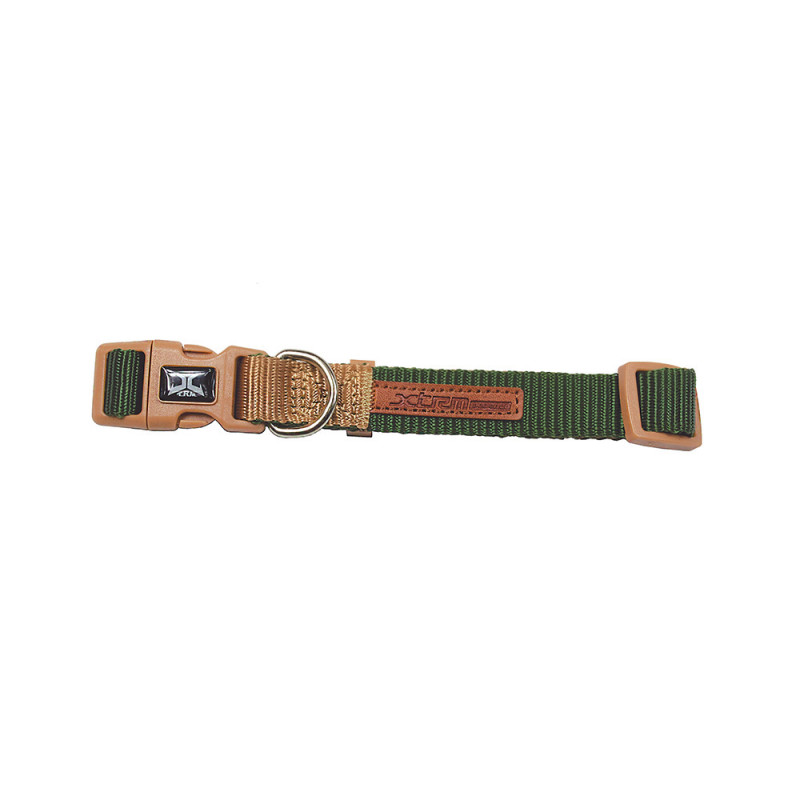 Collar verde-beige forest-british x-trm doble premium 48-66x2.5cm nayeco Collar verde-beige forest-british x-trm doble premium 48-66x2.5cm nayeco