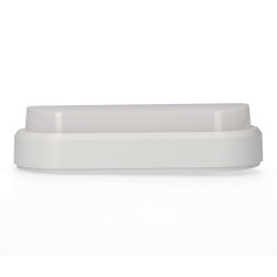Aplique led oval 18 w 1950 lm 4000 k luz dia ip54 23 x 10,5 x 5,7 cm