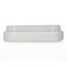 Aplique led oval 18 w 1950 lm 4000 k luz dia ip54 23 x 10,5 x 5,7 cm