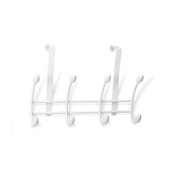 Colgador sobrepuerta acero blanco 3721-2 (blister) inofix