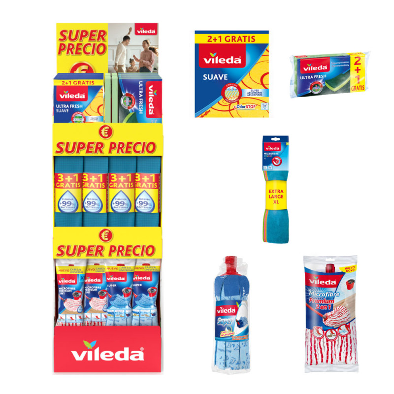 Expositor super precio universal vileda, 39 x 38 x 122 cm Expositor super precio universal vileda, 39 x 38 x 122 cm