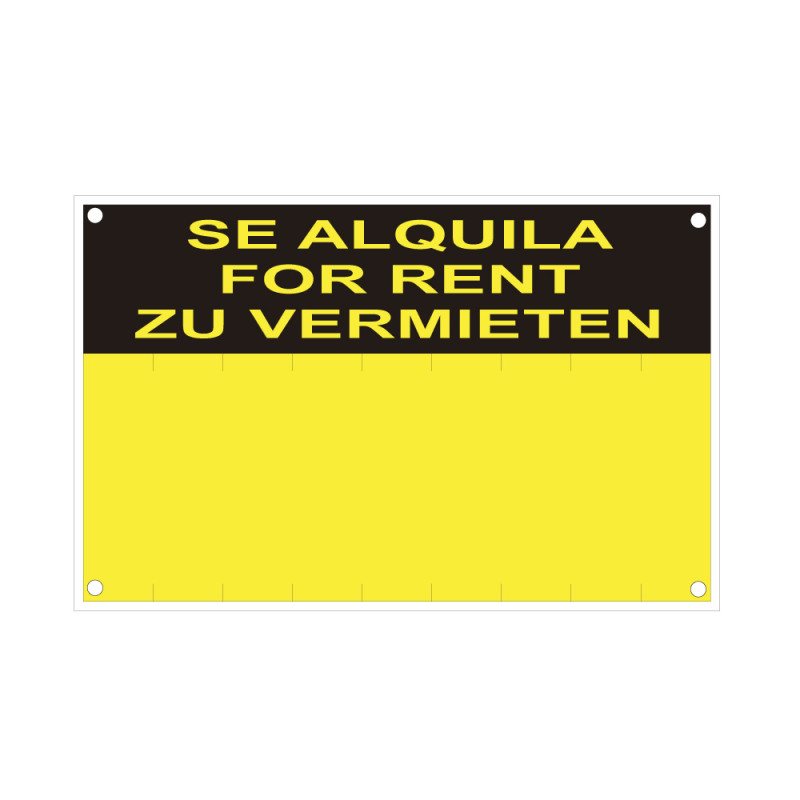 Rotulo "se vende/for sale/zu verkaufen" (pvc 0.4mm) 45x70cm normaluz Rotulo "se vende/for sale/zu verkaufen" (pvc 0.4mm) 45x70cm normaluz