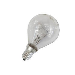 Bombilla incandescente esferica clara 60 w e14 (solo uso industrial)