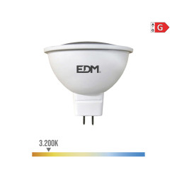 Bombilla dicroica led mr16 (gu5.3) 5 w 12 v 450 lm 3200 k luz calida ø5 x 5 cm