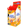 Pack 50 unid. bolígrafos bic cristal rojo