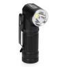 Linterna mini led 8w 450 lm. cuerpo aluminio, cabezal direccionable. recargable