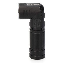 Linterna mini led 8w 450 lm. cuerpo aluminio, cabezal direccionable. recargable