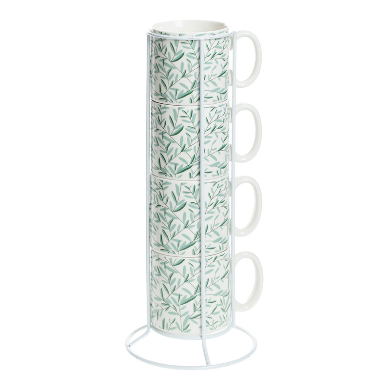 Juego de 4 tazas modelo "mug on rack" colores surtidos Juego de 4 tazas modelo "mug on rack" colores surtidos