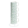 Juego de 4 tazas modelo "mug on rack" colores surtidos