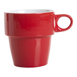 Juego de 6 tazas con soporte colores surtidos