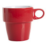 Juego de 6 tazas con soporte colores surtidos
