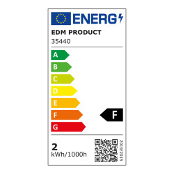 Bombilla esferica led e27 1,5 w 130 lm 3000 k luz calida ø45 x 69 mm