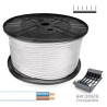 Manguera plana h03vvh2-f 2 x 0,75 mm² blanca, 700 m. (bobina grande)