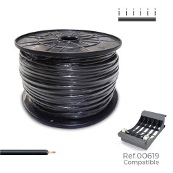 Cablecillo h07v-k 2,50 mm² negro, 800 m. (bobina grande)