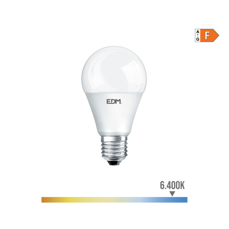Bombilla standard led e27 12 w 1154 lm 6400 k luz fria ø 6 x 11 cm Bombilla standard led e27 12 w 1154 lm 6400 k luz fria ø 6 x 11 cm
