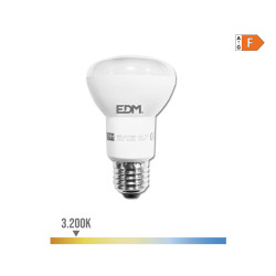 Bombilla reflectora led r63 e27 7 w 600 lm 3200 k luz calida ø6,3 x 10,2 cm