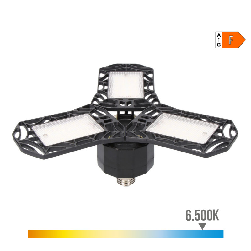 Bombilla "leaf" led e27 60w 6400lm 6500k luz fria ø26,5x12cm edm Bombilla "leaf" led e27 60w 6400lm 6500k luz fria ø26,5x12cm edm