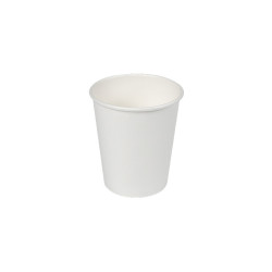 Pack con 30 unid. vasos de cartón blancos 120cc best products green