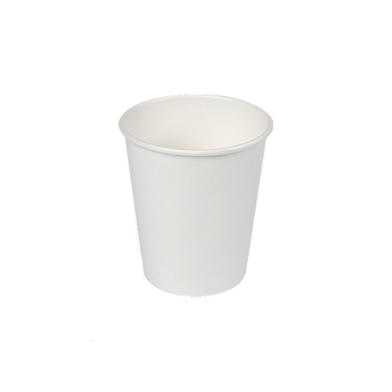Pack con 50 unid. vasos de cartón blancos 200cc best products green Pack con 50 unid. vasos de cartón blancos 200cc best products green