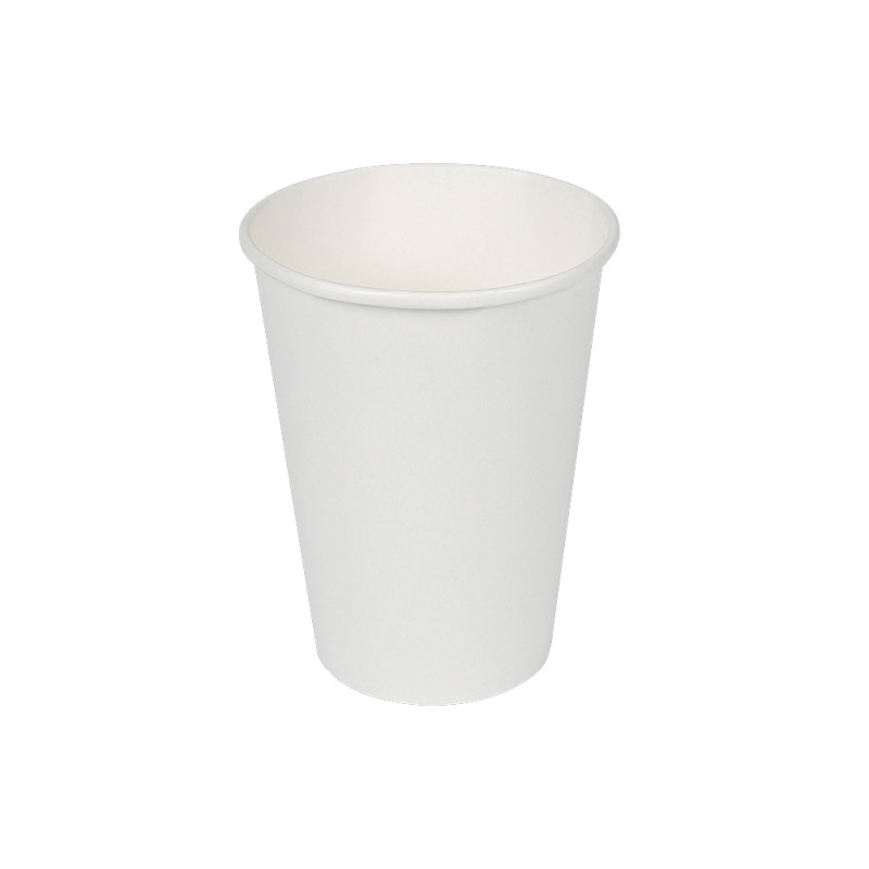 Pack con 12 unid. vasos de cartón blancos 330cc best products green Pack con 12 unid. vasos de cartón blancos 330cc best products green
