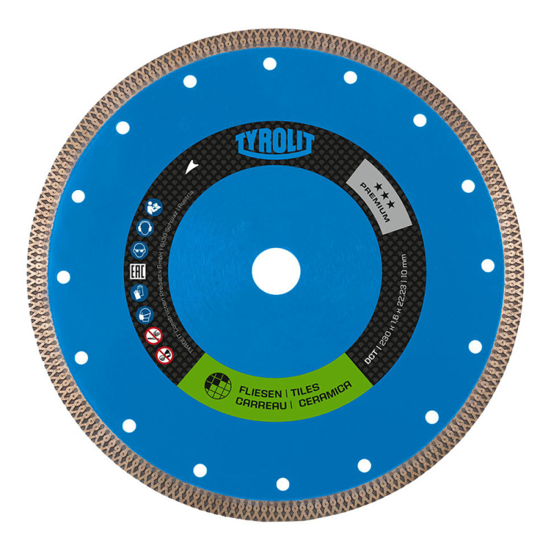Disco diamantado continua 1a1r ø115x1,2x22,23 dct. tyrolit Disco diamantado continua 1a1r ø115x1,2x22,23 dct. tyrolit