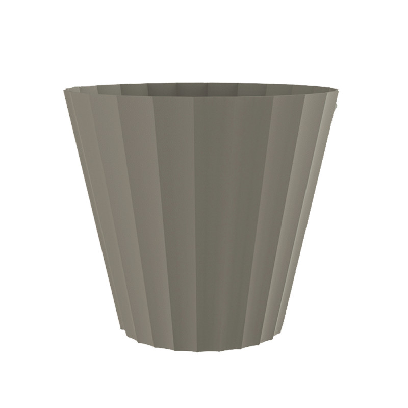Maceta de inyeccion doric color taupe ø22x20cm Maceta de inyeccion doric color taupe ø22x20cm