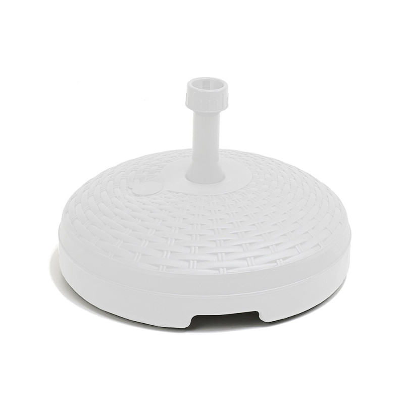 Base de parasol 20 l color: blanco ø45x15cm ipae progarden Base de parasol 20 l color: blanco ø45x15cm ipae progarden