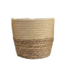 Conjunto de 3 cestos de yute ø20x17cm