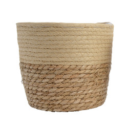 Conjunto de 3 cestos de yute ø20x17cm