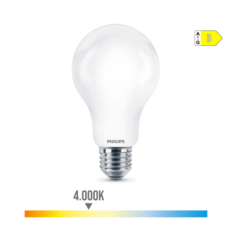 Bombilla standard led e27 13 w 2000 lm 4000k luz dia ø7 x 12,1 cm Bombilla standard led e27 13 w 2000 lm 4000k luz dia ø7 x 12,1 cm