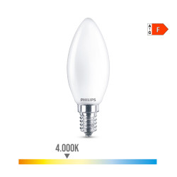 Bombilla vela led e14 4,3 w 470 lm 4000 k luz dia
