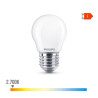 Bombilla esferica led e27 4,3 w 470 lm 2700 k luz calida ø4,5 x 8,2 cm
