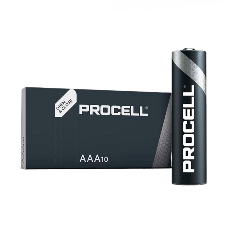 Pila alkalina procell duracell aaa - lr03 1,5v (caja 10 unid.) ø10,5x44,5mm Pila alkalina procell duracell aaa - lr03 1,5v (caja 10 unid.) ø10,5x44,5mm
