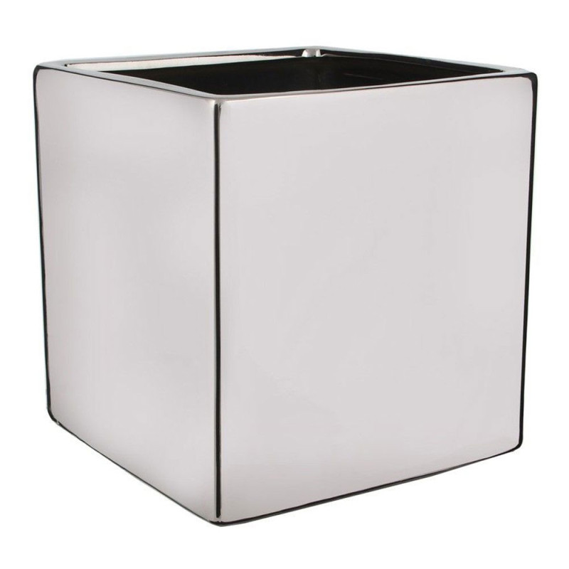 Macetero chaz cuadrado plata a14x14x14cm. mica decorations Macetero chaz cuadrado plata a14x14x14cm. mica decorations