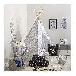 Tipi gris con funda de almacenaje 160x120x120cm