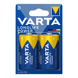Pila alkalina longlife power d - lr20 (blister 2 uds) ø34,2 x 61,5 mm