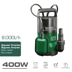Bomba de drenaje aguas limpias 400 w