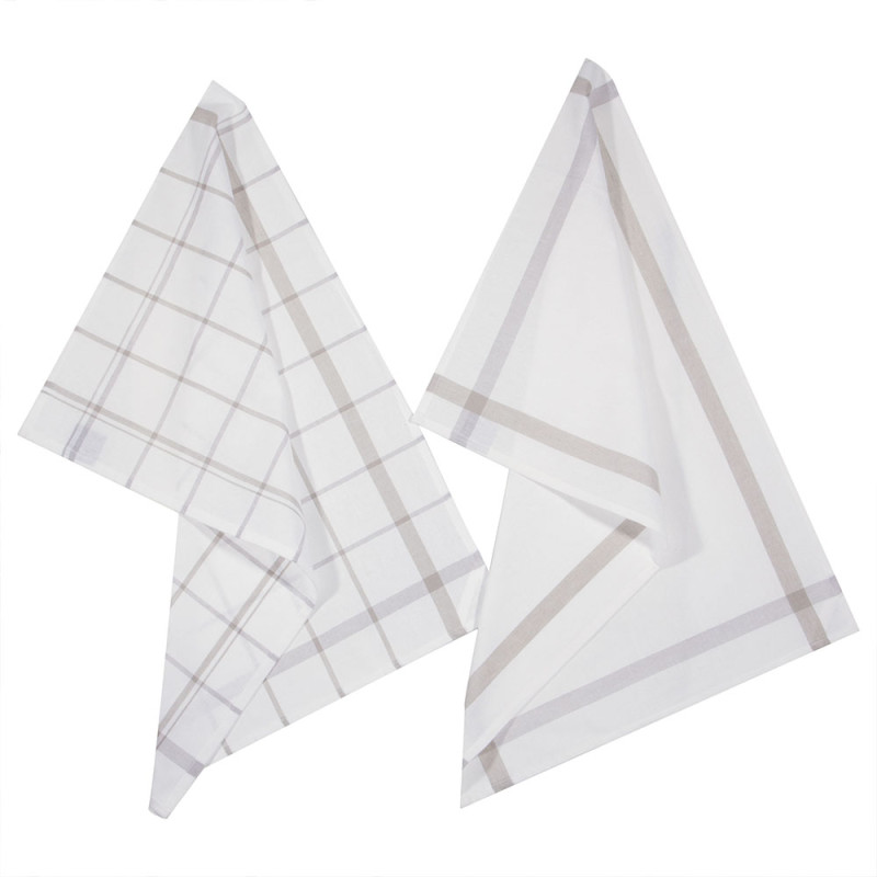 Pack 2 trapos de cocina color gris 45x70cm Pack 2 trapos de cocina color gris 45x70cm