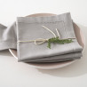 Pack 4 servilletas de algodón color topo 40 x 40 cm