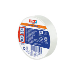 Cinta aislante homologada blanca 20 m x 19 mm