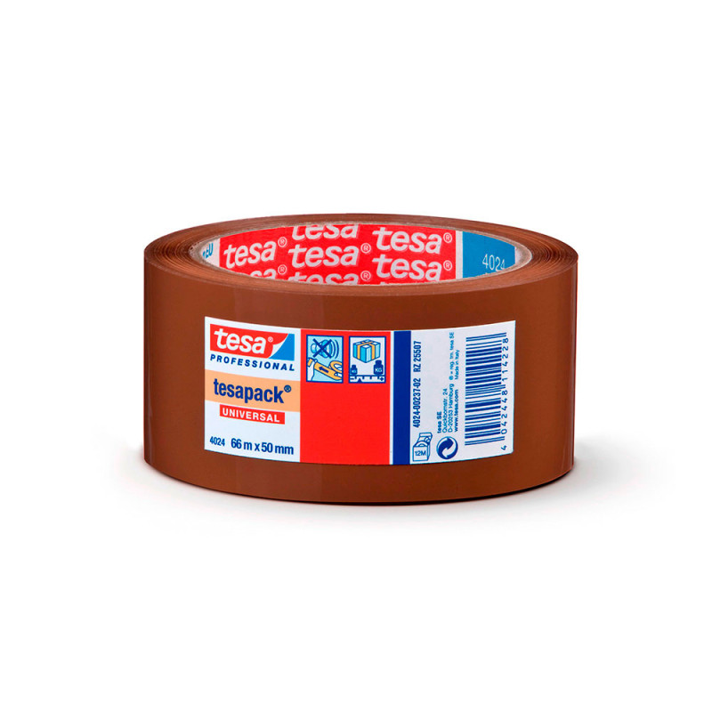 Cinta de embalar poliolefina marron 66m x 50mm 4024 tesa Cinta de embalar poliolefina marron 66m x 50mm 4024 tesa
