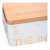 Caja metalica para infusiones para 100 unid. modelo scandi nature