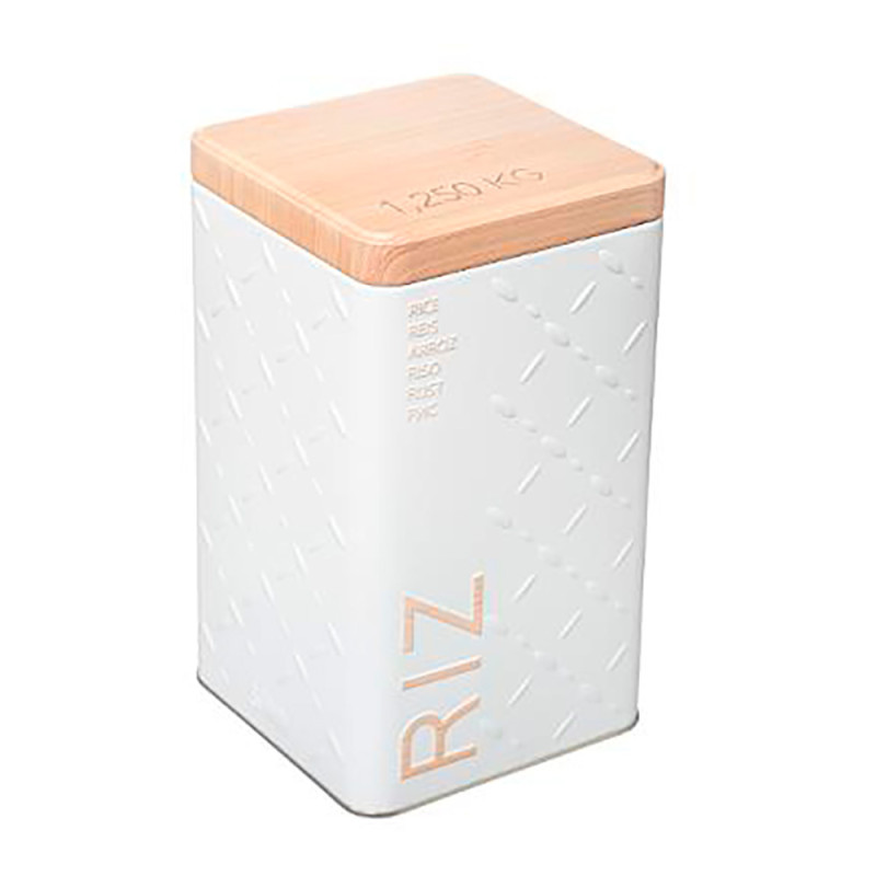 Caja metalica para arroz 1250g modelo scandi nature Caja metalica para arroz 1250g modelo scandi nature